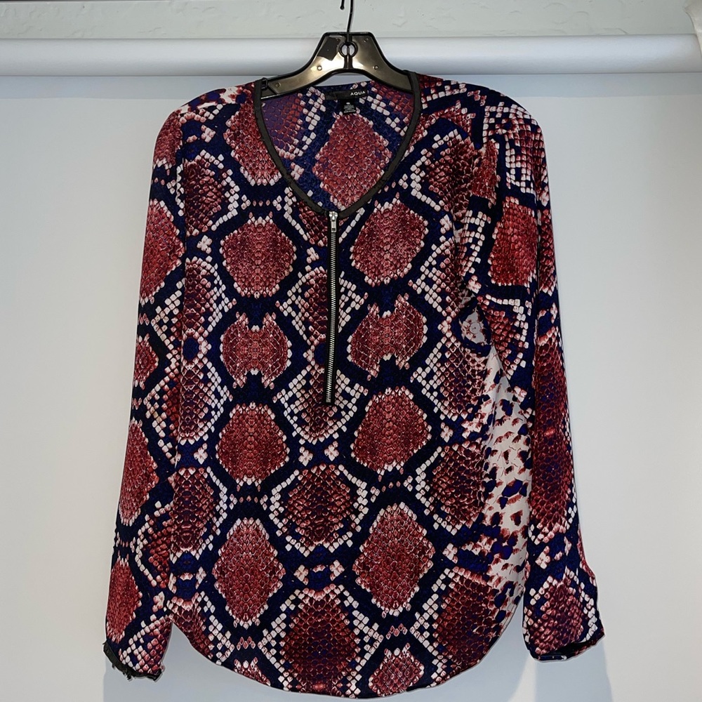 Snake print Zara blouse